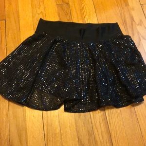 Black Sparkle Skirt - L